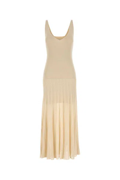 Isabel Marant Sand Stretch Cotton Blend Velma Dress In Neutral