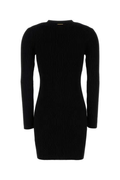Michael Kors Black Stretch Viscose Blend Dress In Black