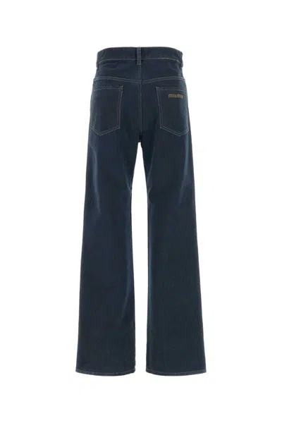 Miu Miu Denim Jeans In Black