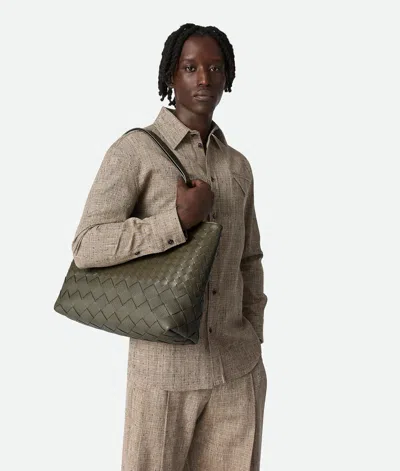 Bottega Veneta Small Intrecciato Zipped Tote