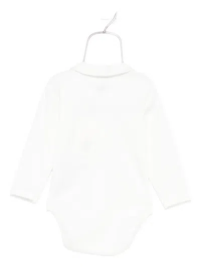 Petit Bateau Floral-embroidered Body In White