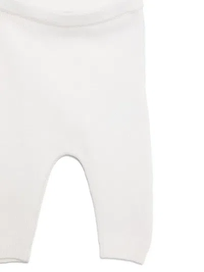 Petit Bateau Heart-embroidered Trousers Set In White