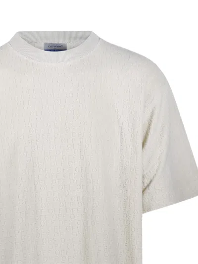 Off-white Off Ao Terry Skate S/s T-shirt In White
