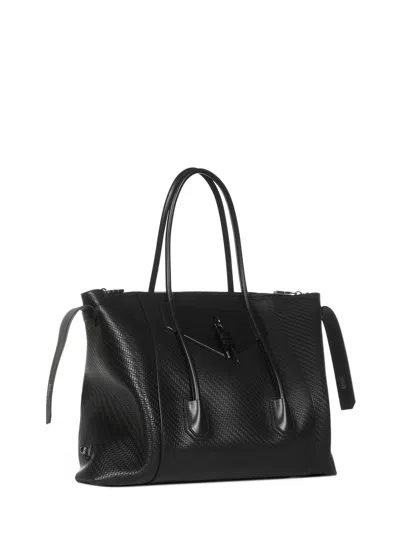 Givenchy Black Woven Leather Bag