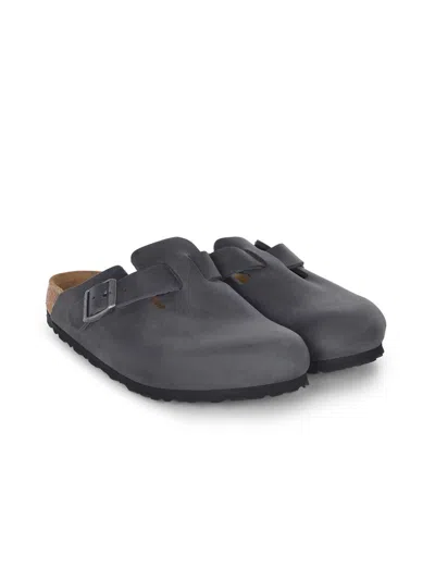 Birkenstock "boston" Slippers Made Of Nubuck.