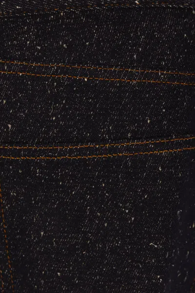 Burberry Indigo Jeans With Turn-ups In Black