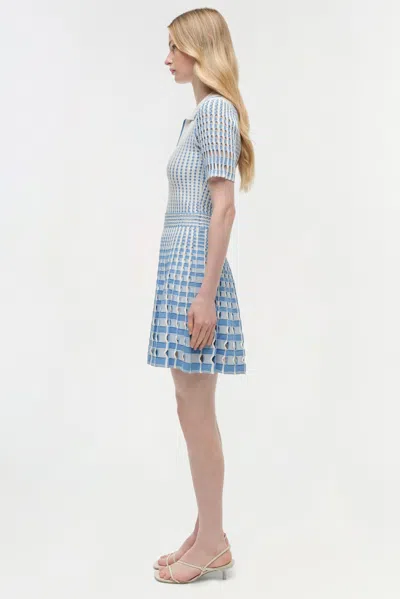 Simkhai Tovi Polo Mini Dress In Blue Hydrangea