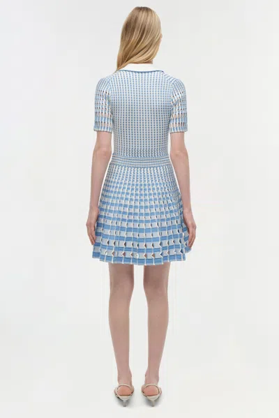 Simkhai Tovi Polo Mini Dress In Blue Hydrangea