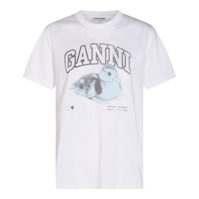 Ganni T-shirts And Polos In White