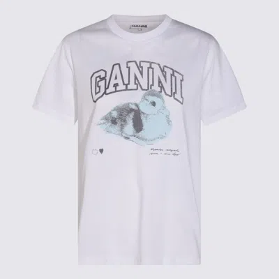 Ganni T-shirts And Polos In White