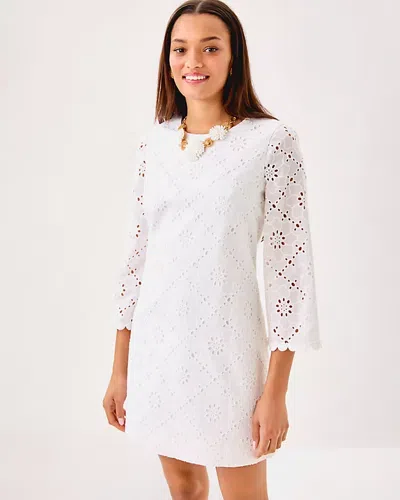 Lilly Pulitzer Richie 3/4 Sleeve Shift Dress In Red