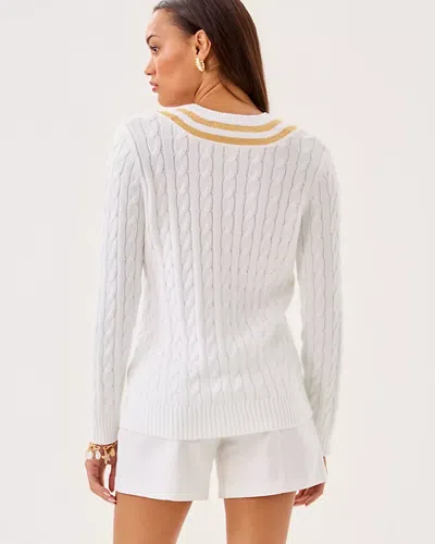 Lilly Pulitzer Brockton Sweater In White