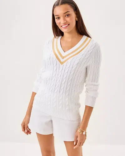 Lilly Pulitzer Brockton Sweater In White