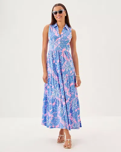 Lilly Pulitzer Riegan Maxi Dress In Blue