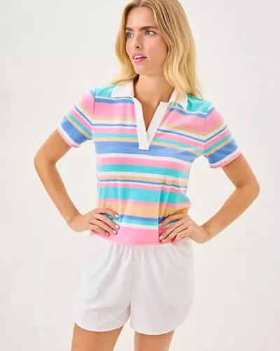 Lilly Pulitzer Brunella Towel Terry Polo Top