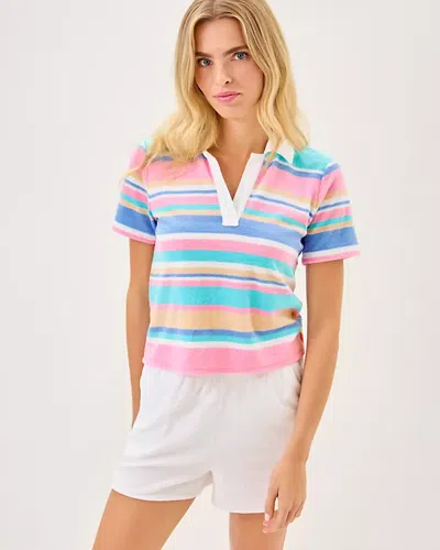 Lilly Pulitzer Brunella Towel Terry Polo Top