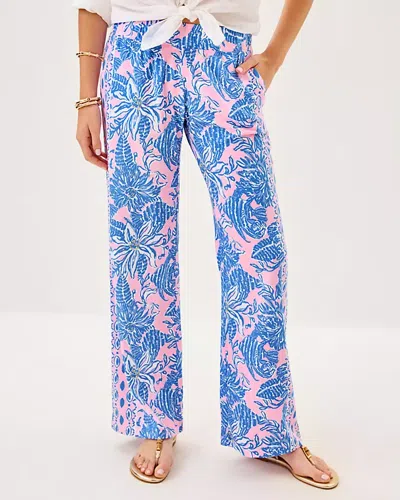 Lilly Pulitzer 32" Bal Harbour Palazzo Pant In Blue