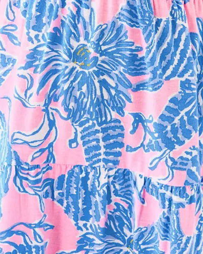 Lilly Pulitzer Girls Mini Riegan Maxi Dress In Blue