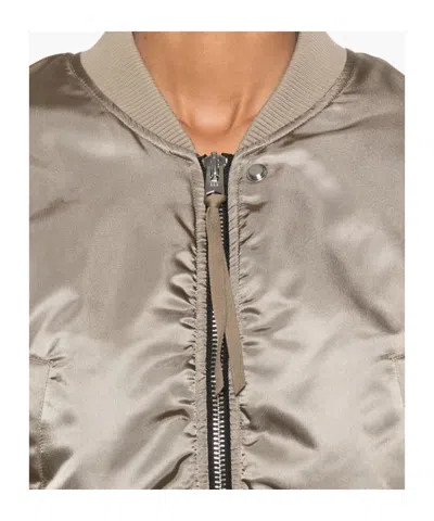 Agolde Jett Bomber Jacket In Brown