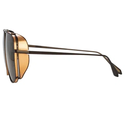Linda Farrow Enzo Square Frame Sunglasses