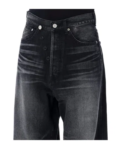 Junya Watanabe X Levi's Washed Denim Jeans In Black
