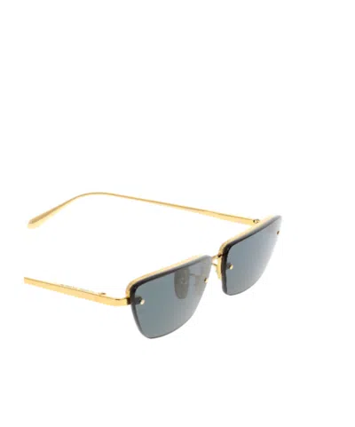 Linda Farrow Rectangular Frame Sunglasses