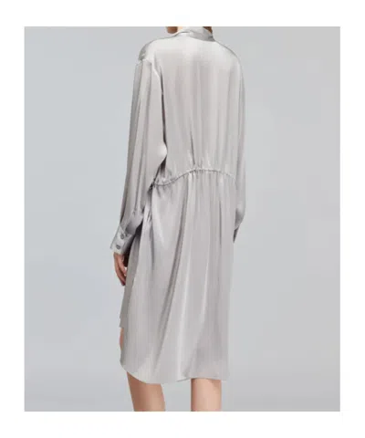 Semicouture Asymmetric Design Dress In Gray