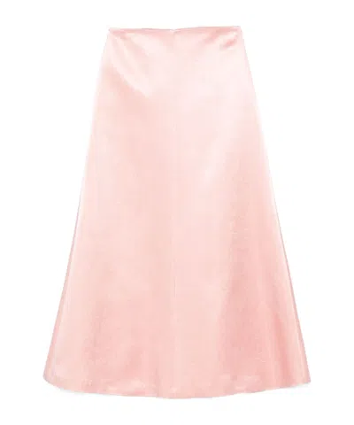 Philosophy Di Lorenzo Serafini Satin Skirt In Pink