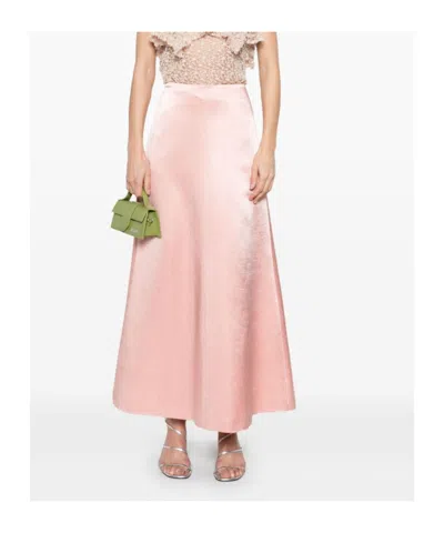 Philosophy Di Lorenzo Serafini Satin Skirt In Pink
