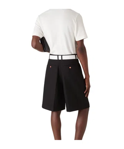 Casablanca Polo Shirt With Short Sleeves And Embroidered Collar In White