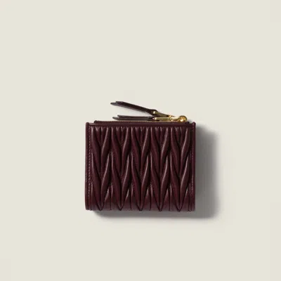 Miu Miu Logo Plaque Zipped Wallet