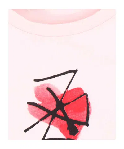 Vivienne Westwood Crew Neck Graphic Print Short Sleeves Top In Pink