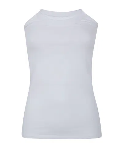 Paloma Wool Folded Crew Fitted Bandeau Top In White