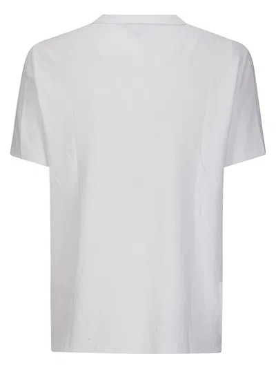 James Perse Slub Jersey Shrunken Tee T-shirt In White