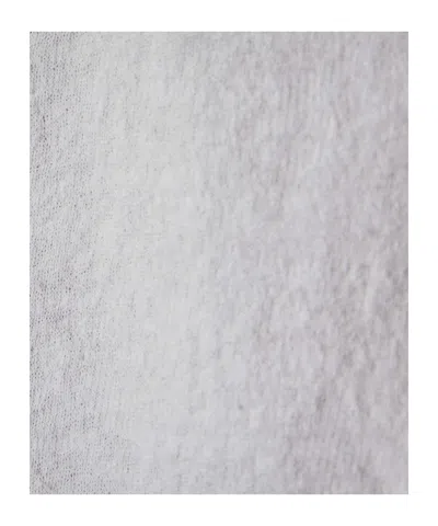 James Perse Crepe Jersey Oversized Long Sleeve Crew In White