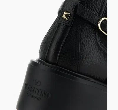 Valentino Rockstud Grainy Leather Boot