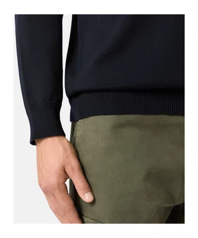 Stone Island Turtleneck Jumper With Finely Ribbed Trims In Black