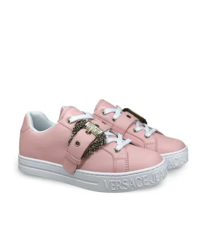 Versace Jeans Baroque-buckle Sneakers In Multi