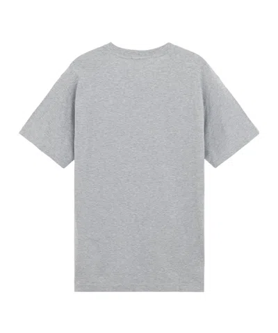 Stone Island Logo-patch Cotton T-shirt In Gray