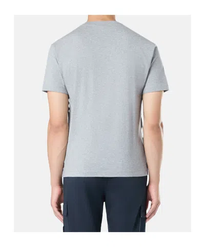 Stone Island Logo-patch Cotton T-shirt In Gray