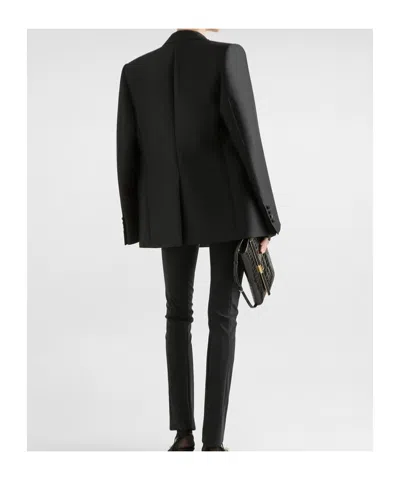 Dolce & Gabbana Lapel Long-sleeved Suit Jacket In Black