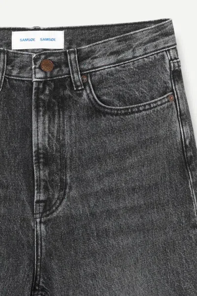Samsoe & Samsoe Multi-pocket Jeans In Black