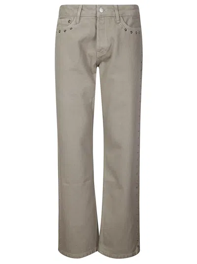 Paloma Wool Crowd Studded Boyfriend Jeans In Gray