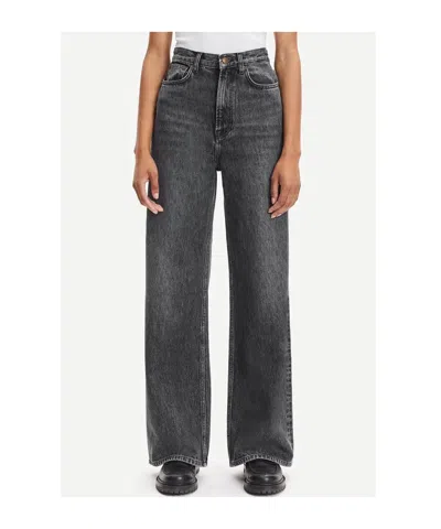 Samsoe & Samsoe Multi-pocket Jeans In Black