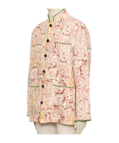 Valentino Long Sleeve Casual Jacket In Pink