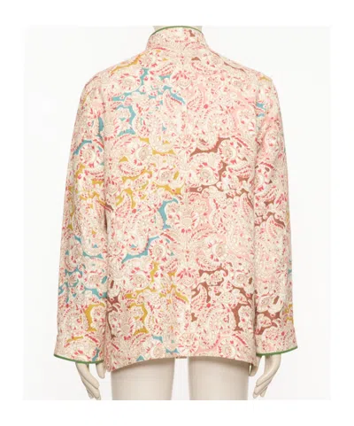 Valentino Long Sleeve Casual Jacket In Pink