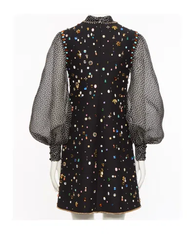 Valentino Long Sleeve Dress In Black