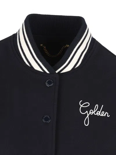 Golden Goose Dirce Bomber Jacket In Blue