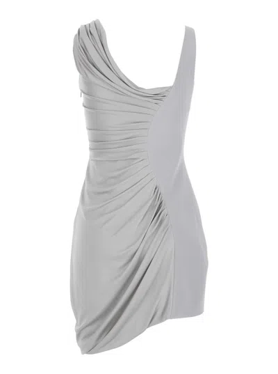 Versace Coktail Silver Viscose Dress