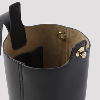 Loewe Pebble Mini Bucket Bag In Black